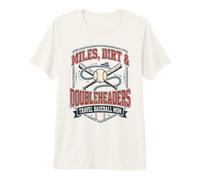 Miles Dirt Doubleheader Travel Baseball Sports Mamma Maglietta Premium