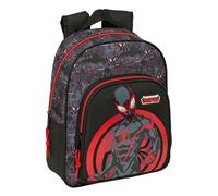 MILES MORALES - Zaino scuola per bambini, ideale per bambini di diverse età, comodo e versatile, qualità e resistenza, 27 x 10 x 33 cm