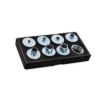 Milescraft 1228 - Set di boccole in metallo, 11 pezzi, set guida per modelli di router, adatto per basi secondarie per router stile cavo Porter, universale