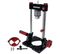 Milescraft 1348 Drill Mate PRO - Guida per colonna da trapano portatile resistente, mandrino da ½", attacco dima per foratura di precisione per fori angolati o dritti, attacco guida trapano regolabile