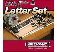 Milescraft 2202 3.8cm Horizontal Character Template Set for Milescraft Sign Making System