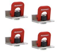 Milescraft 4031 Cam Stops 4 Pack Quick Adjust T-Track Stops Anodizzato, 1-9/16 "Long with Cam Leve. Profilo basso per tavole 3/4" o più spesse.