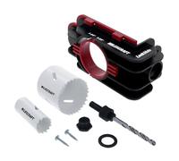 Milescraft Lock Mate 1337 - Kit di installazione per serratura della porta, per porte in legno/metallo con spessore di 3,5 cm e 4,5 cm, seghe a tazza bimetalliche cobalto incluse