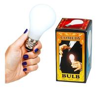 MilesMagic Magician's Comedy Magic Lamp LED Glow in Hand | Touch Model Gimmick con anello magnetico e lampadina a batteria per palcoscenico, close-up e spettacolo di magia di strada - Bianco