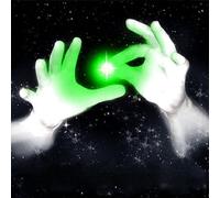 MilesMagic Set di 2 luci magiche in Gomma con Punta per Il Pollice, da Qualsiasi Luogo (Verde)