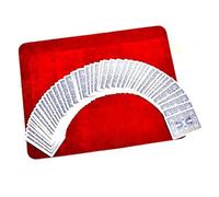 MilesMagic Tappetino per Carte da Mago, per Giocare a Carte, Poker, Monete, espedienti e Trucchi magici in Primo Piano, Realizzato in Velluto, Morbido e Leggero (Rosso)
