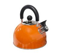 Milestone Camping Bollitore da Campeggio in Acciaio Inossidabile | 2 litri | Arancione | Fischio Bollitore Teiera Caffettiera Coperta Esterna Campeggio