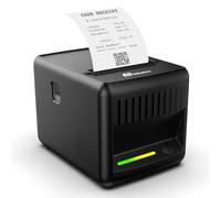 Milestone P80E Stampante per ricevute POS, stampante termica USB da 80 mm con taglierina automatica e avvisi audiovisivi, stampanti per ristoranti e cucine, con cassetto porta contanti Ethernet USB