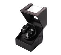 MILEVO Scatola per orologi, strumento di ricarica USB a 5 marce di regolazione LED meccanico scatola carica orologio motore shaker doppia posizione supporto avvolgitore per orologi (colore: