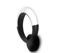 MILEY-A N Applique colore nero led anello luminoso diffusore acrilico 12W dimmerabile SDD 2800 - 5000k