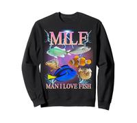 Milf Man I Love Fish Funny Ironic Acronym Joke Felpa
