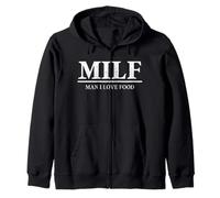 Milf - Man I Love Food - Regalo Divertente per Gli Amanti del Cibo Felpa con Cappuccio