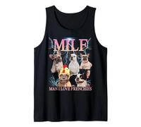 Milf Man I Love Frenchies Funny Ironic Acronym Joke Canotta