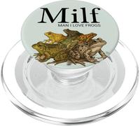 MILF Man I Love Frogs Funny Fisherman Humor Nature Meme PopSockets PopGrip per MagSafe
