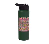MILF Uomo Amo Carrelli elevatori Divertente Pun Sarcastico Bootleg Meme Stainless Steel Insulated Water Bottle