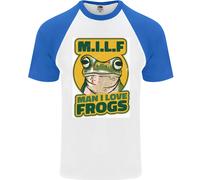 MILF Uomo Amo Le Rane Maglietta Baseball S/S