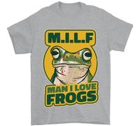 MILF Uomo Amo Le Rane Maglietta Da Uomo 100% Cotone