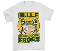 MILF Uomo Amo Le Rane Maglietta Da Uomo 100% Cotone