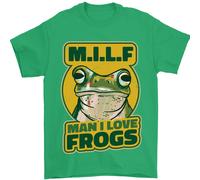 MILF Uomo Amo Le Rane Maglietta Da Uomo 100% Cotone