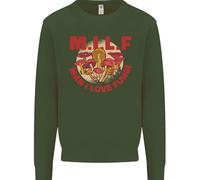 MILF Uomo Che Amo Funghi Micologia Raccolta Felpa Maglione
