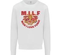 MILF Uomo Che Amo Funghi Micologia Raccolta Felpa Maglione