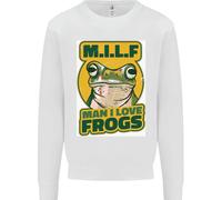 MILF Uomo Che Amo Le Rane Felpa Maglione
