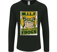 MILF Uomo Che Amo Le Rane Maglietta A Maniche Lunghe