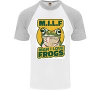 MILF Uomo Che Amo Le Rane T-Shirt Baseball S/S