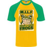 MILF Uomo Che Amo Le Rane T-Shirt Baseball S/S