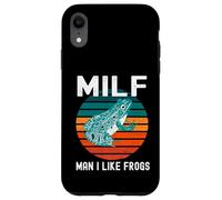 MILF Uomo Mi Piace Rane Divertente Rana Anfibio Papà Scherzo Custodia per iPhone XR