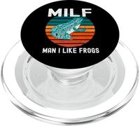 MILF Uomo Mi Piace Rane Divertente Rana Anfibio Papà Scherzo PopSockets PopGrip per MagSafe