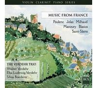 Milhaud/Manoury/Saint-Ssens/Blasius/Jolas/Poulenc - Music From France-Violin Clarinet Piano Series