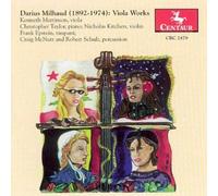 Milhaud/ Martinson - Sonata 1 For Viola And Pia