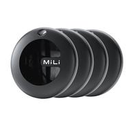 MiLi MiTag Duo Smart Tracker 4 Pezzi per Apple Dov’è e Google Funzioni Trova, localizzatore chiavi compatibile con iOS e Android, IP67, batteria CR2032 sostituibile