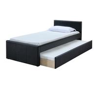 Miliboo - Letto doppio 90 x 190 PU nero opaco MACCO