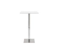 Miliboo Tavolo da bar design quadrato bianco L60 cm Jack
