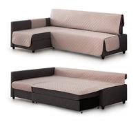 Milica Copridivano trapuntato compatibile con divano angolare letto Friheten di IKEA | Adatto a chaise longue destra o sinistra | Ideale per bambini e animali | Colore: lino