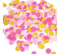 Milifox Coriandoli Biodegradabili,6500 Pezzi 67.5g Coriandoli Carnevale,Adatti per Decorazioni di Compleanni,Matrimoni,Anniversari,Oro Rosa