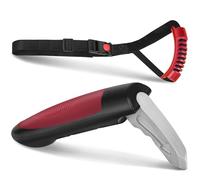 Milifox Maniglia di Supporto per Auto, Assistente per Anziani e Disabili, Aiuto per la Mobilità della Portiera per Salire e Scendere,2 Pc Nero,Rosso