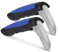 Milifox Maniglia di Supporto per Auto,Assistente per Anziani e Disabili, Aiuto per la Mobilità della Portiera per Salire e Scendere,2 Pc Blu