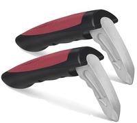 Milifox Maniglia di Supporto per Auto, Assistente per Anziani e Disabili, Aiuto per la Mobilità della Portiera per Salire e Scendere,2 Pc Rosso