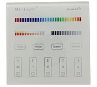 MiLight MiBoxer RGBW CCT LED 4-Zone Muro Touch Panel Controllore 230V 6-Pin; RGB