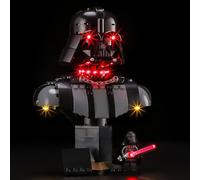 Mililier Set di illuminazione a LED compatibile con Lego Star Wars Darth Vader Busto 75439, Kit di illuminazione fai da te per modello di blocchi da costruzione 75439 (set da costruzione non inclusi)