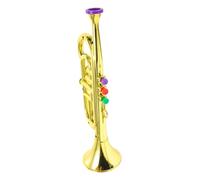 Milisten 1 Pezzo Tromba giocattolo a tre toni educativo tromba infantile tromba minore giocattoli di tromba favorire il ragazzo finta tromba trombone giocattolo trombe placcatura D'oro