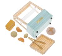 Milisten 1 Set Decorazioni di mobili per pane mini roba mini mobili per casa delle bambole mini vetrina per alimenti armadio in miniatura per casa delle bambole addominali