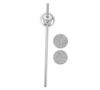 Milisten 1 Set Drum set martello della grancassa adattatore per pedale della batteria martello della grancassa testa del martello del tamburo Acciaio inossidabile Argento