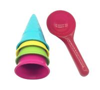Milisten 1 Set Giocattoli da gelati raccoglisabbia per la spiaggia paletta per gelato Scoop di gelato a forma di cono giocattoli di sabbia al mare giocattoli da spiaggia per pp