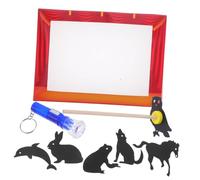 Milisten 1 Set gioco di ombre Burattino ombra cinese caratteri ombra cinesi tradizionale burattino a mano ombra burattino del cinese burattino ombra per Carta rosso