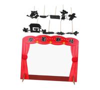 Milisten 1 Set gioco di ombre marionette da dito natalizie giocattoli per il tempo libero dei burattino ombra da favola marionetta ombra fai da te burattino marionetta Non tessuto