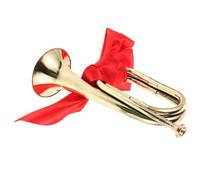 Milisten 1 Set Tromba Bugle Ottone per Musicisti Strumento Musicale Versatile per Bande e Orchestre con Sostituibile per Eventi e Parate